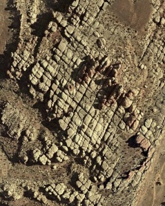 Two sets of joints in Permian eolian sandstone, Canyonlands National Park